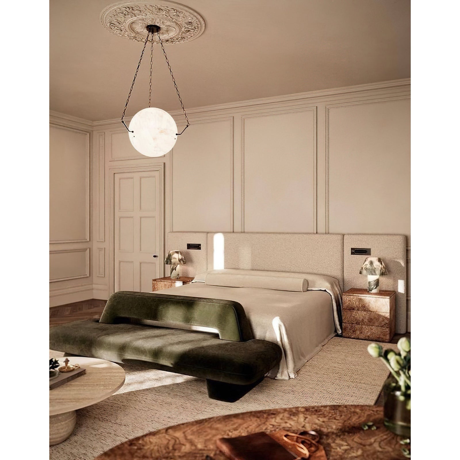 Leida Alabaster Pendant Lamp