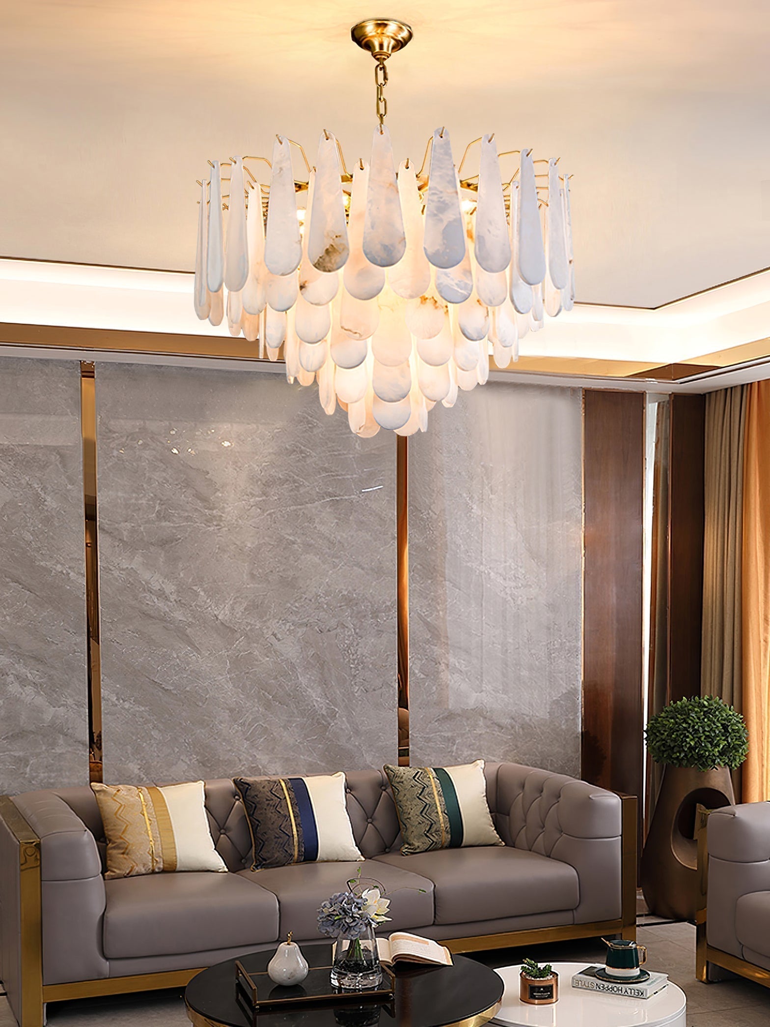 Nora Alabaster Chandelier