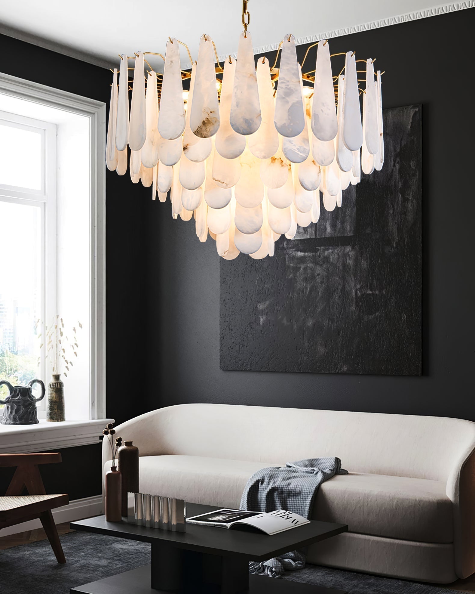 Nora Alabaster Chandelier