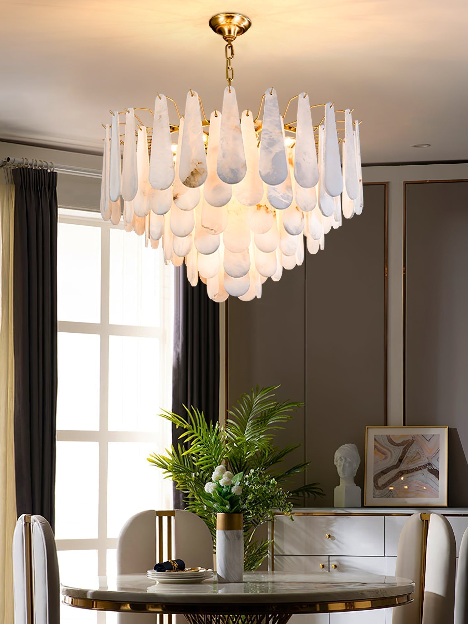 Nora Alabaster Chandelier