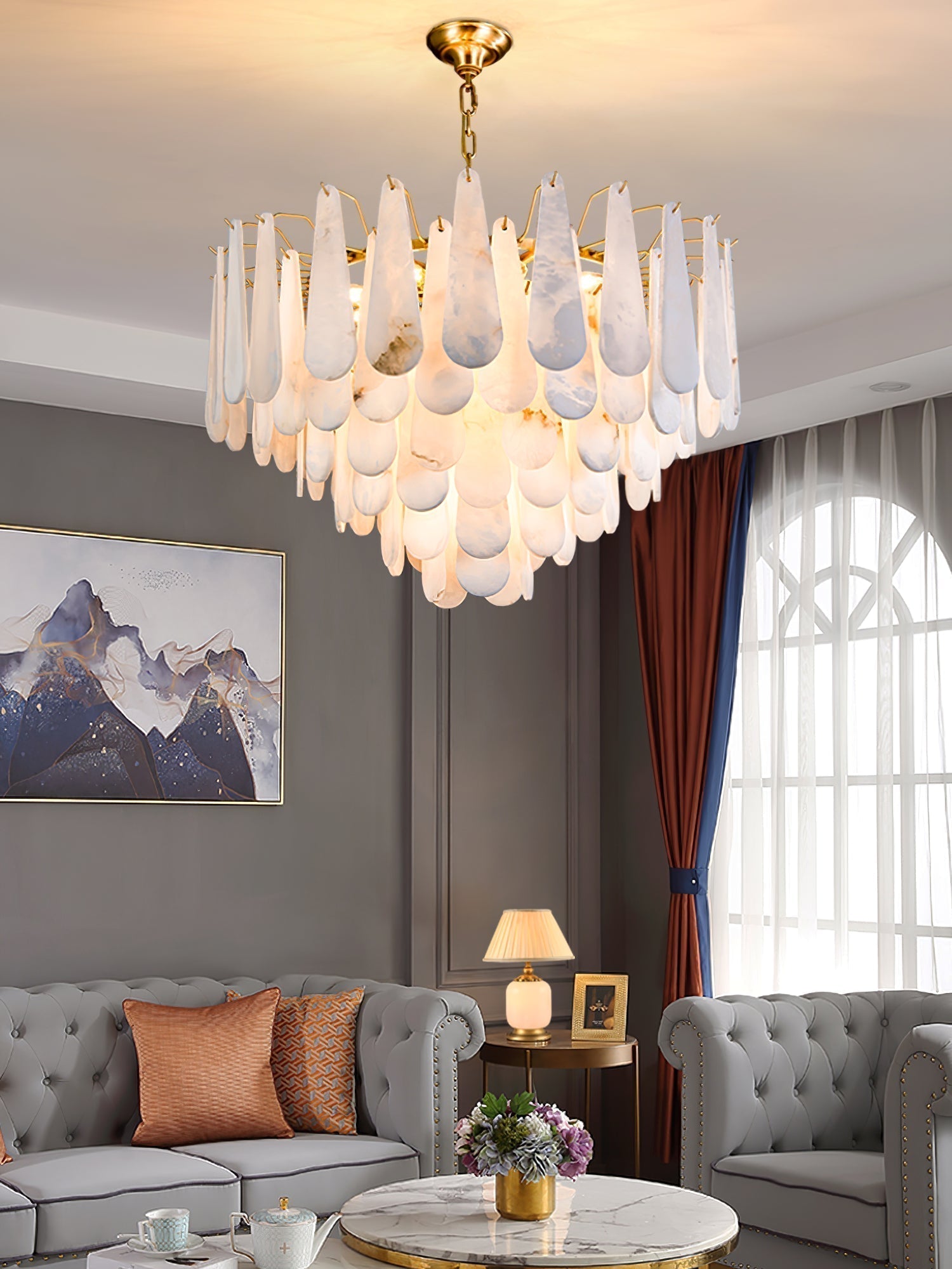 Nora Alabaster Chandelier