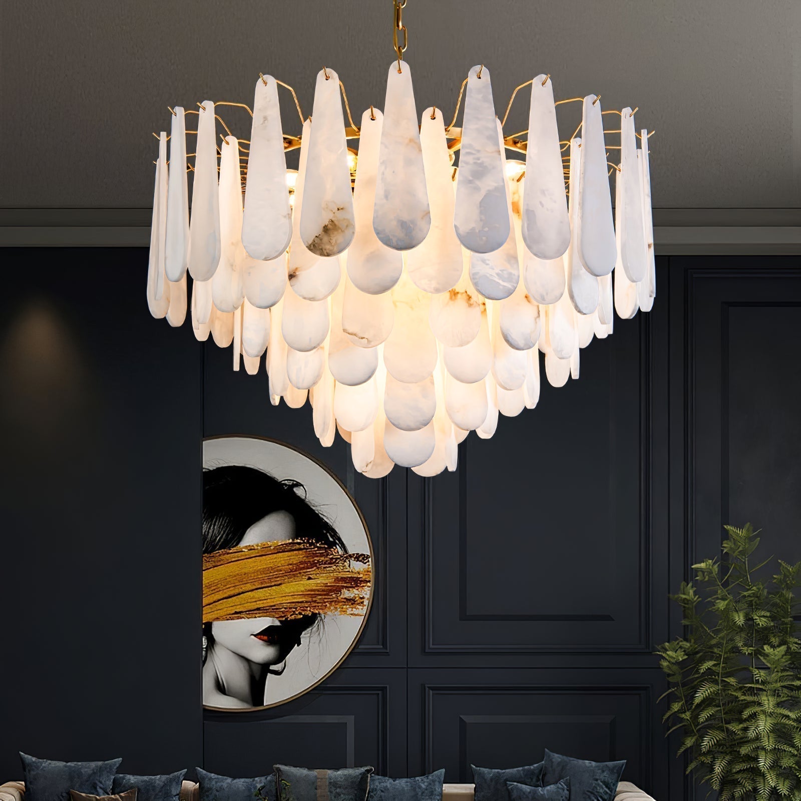 Nora Alabaster Chandelier