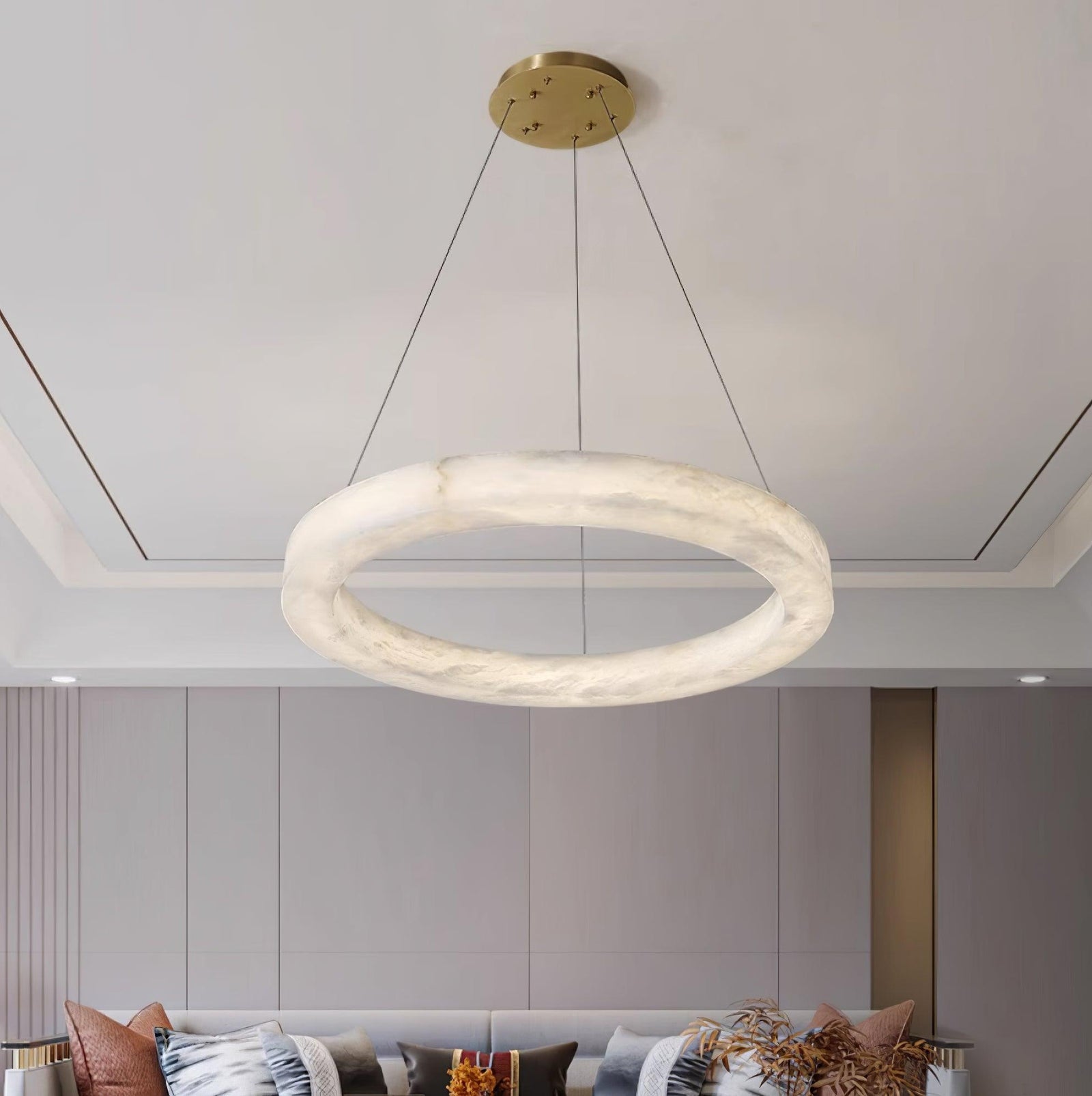 Heming Alabaster Chandelier