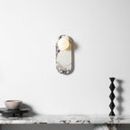 Milas Lilac Marble Sconce Elongated