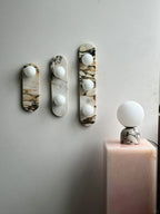 Milas Lilac Marble Sconce Elongated