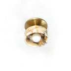 Calacatta Bowl Mini Flush Sconce