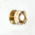 Calacatta Bowl Mini Flush Sconce