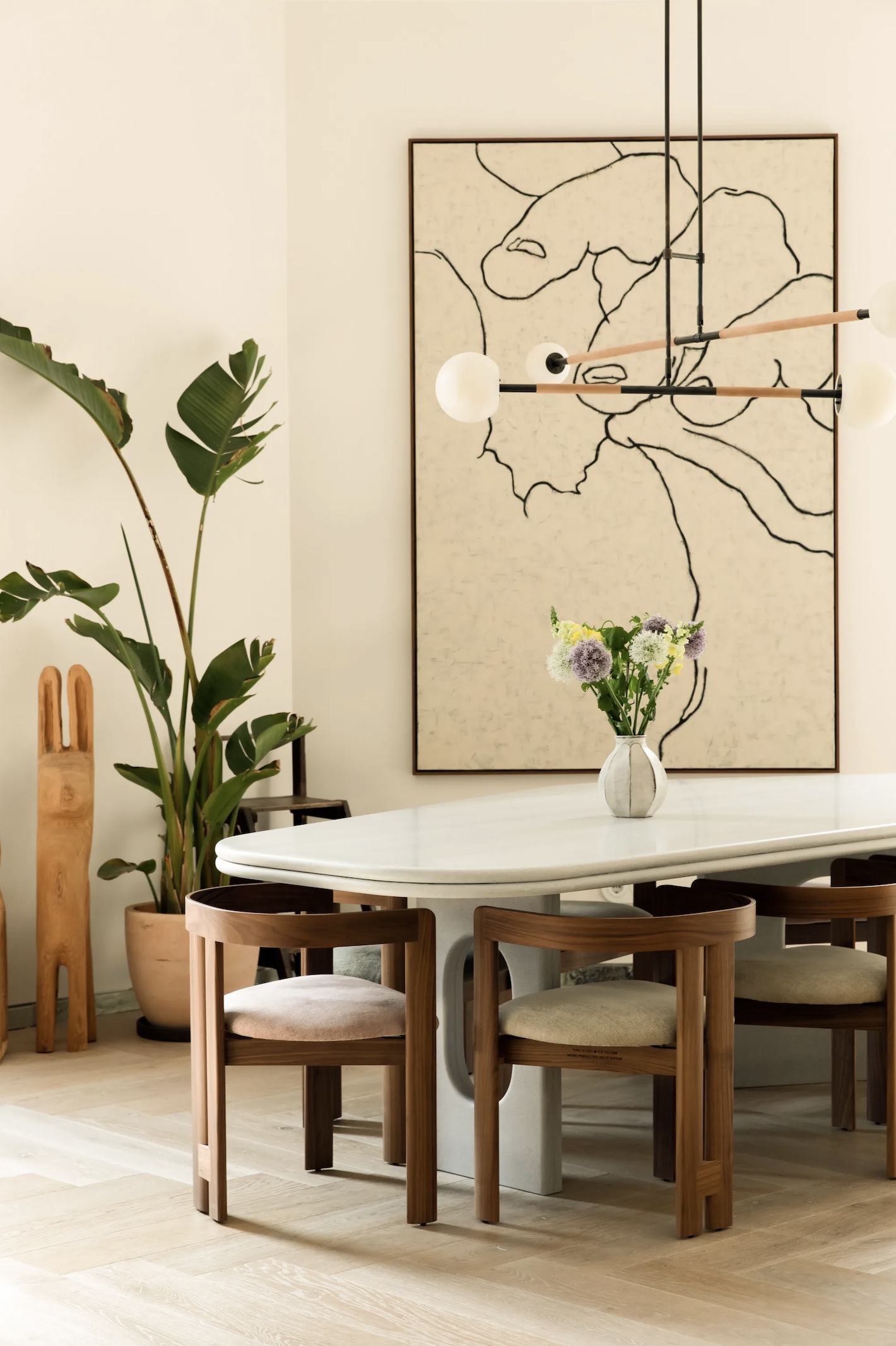 Mobile Alabaster Chandelier