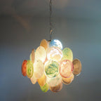 Murano Disc Chandelier Arlecchino 36