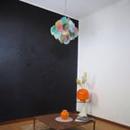 Murano Disc Chandelier Arlecchino 36