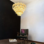 Murano Gold Disc Chandelier 57