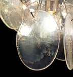 Murano Iridescent Grit Disc Chandelier 57