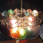 Murano Multicolored Disc Chandelier 57