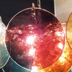 Murano Multicolored Disc Chandelier 57