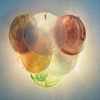 Murano Disc Wall Sconce Colorful