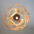 Murano Gold Disc Chandelier 24