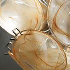 Murano Gold Disc Chandelier 24