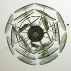Murano Green Disc Chandelier 24