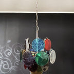 Murano Multicolored Disc Chandelier 24
