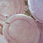 Murano Pink Disc Chandelier 24