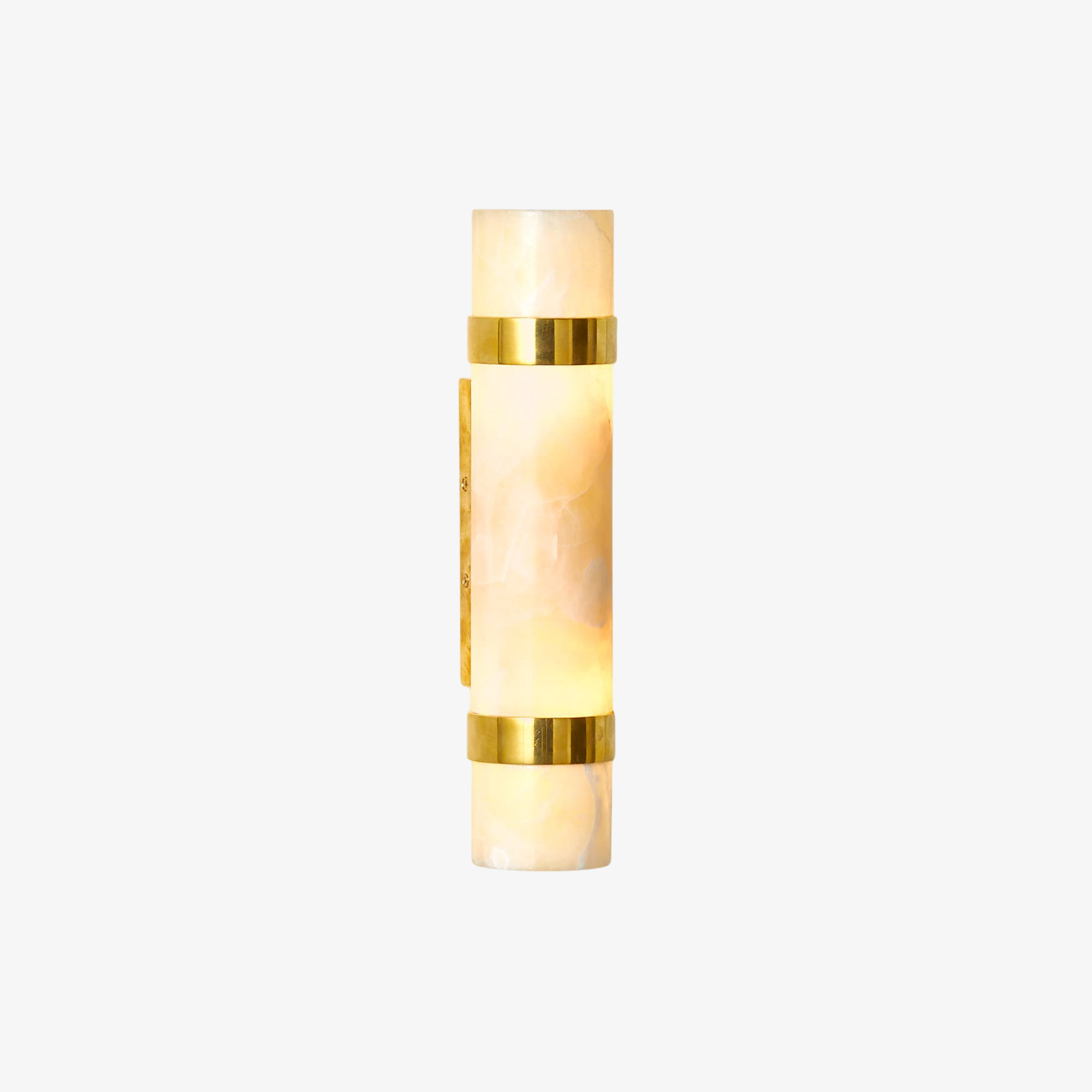 Natalia Onyx and Brass Wall Sconce