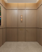 Natalia Onyx and Brass Wall Sconce