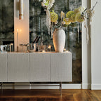 Natalia Onyx and Brass Wall Sconce