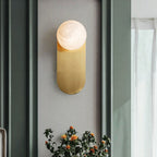 Olive Alabaster Wall Sconce