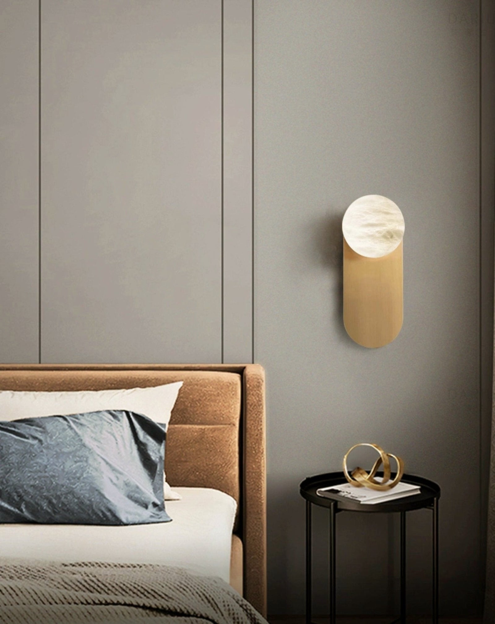 Olive Alabaster Wall Sconce