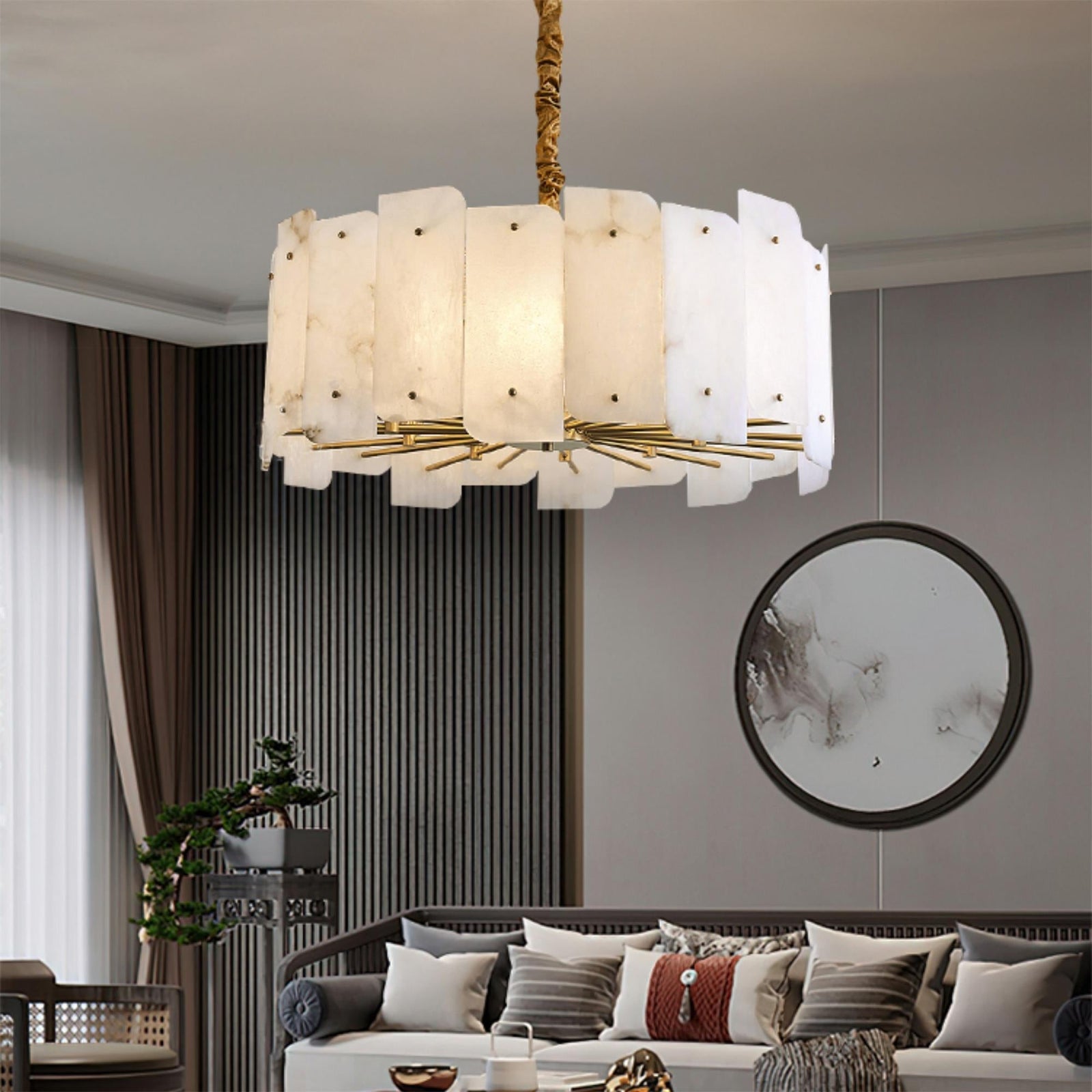 Onie Alabaster Chandelier