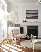Fero Ostrich Feather Floor Lamp