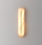 Oval Alabaster Wall Sconce