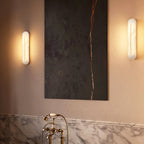 Oval Alabaster Wall Sconce