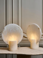Alabaster Screen Table Lamp