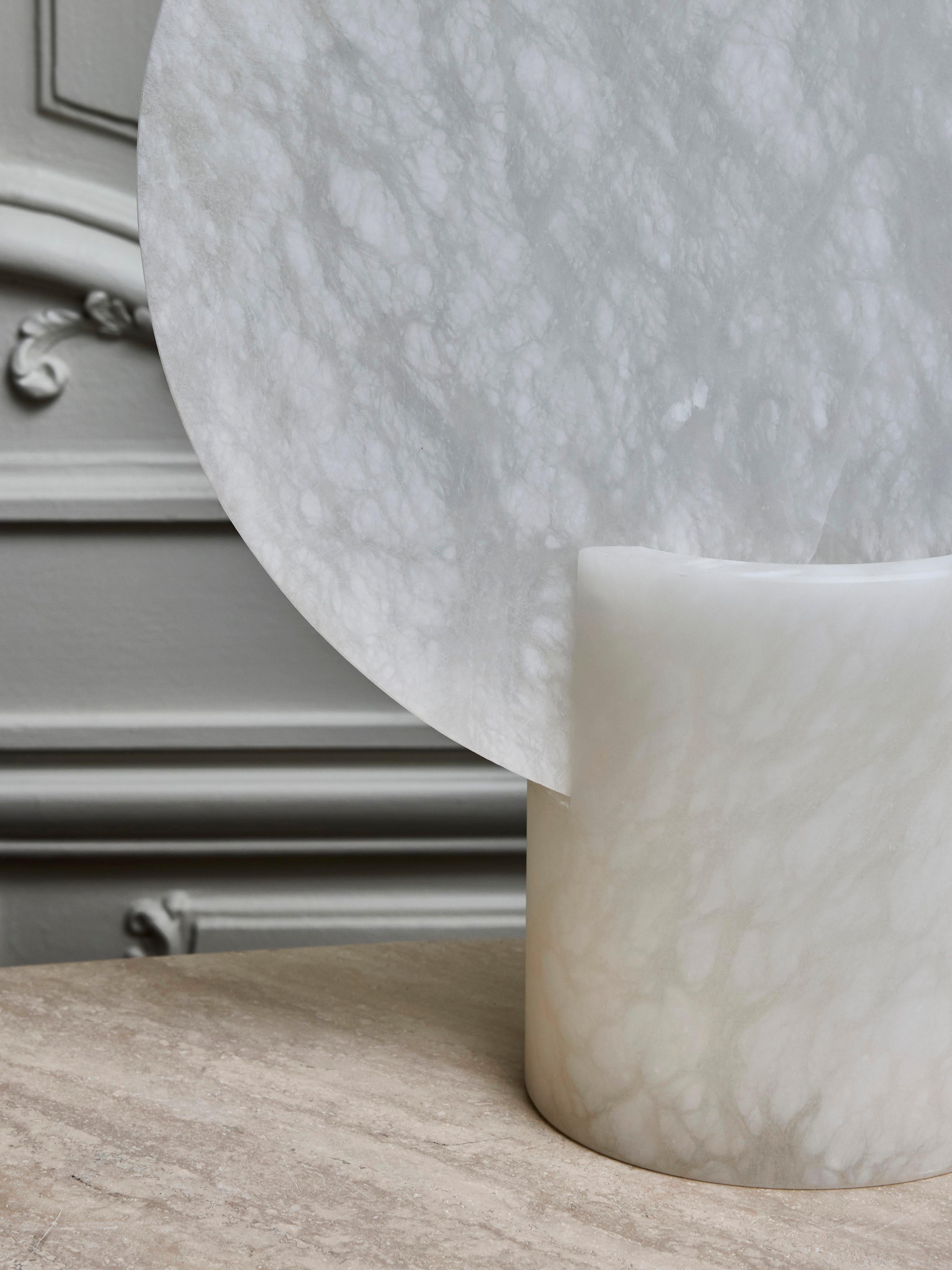 Alabaster Screen Table Lamp