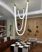 Pearl Necklace Pendant Light