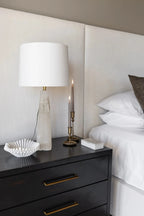 Quatrefoil Alabaster Table Lamp