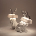 Rabbit Sculpture Table Lamp
