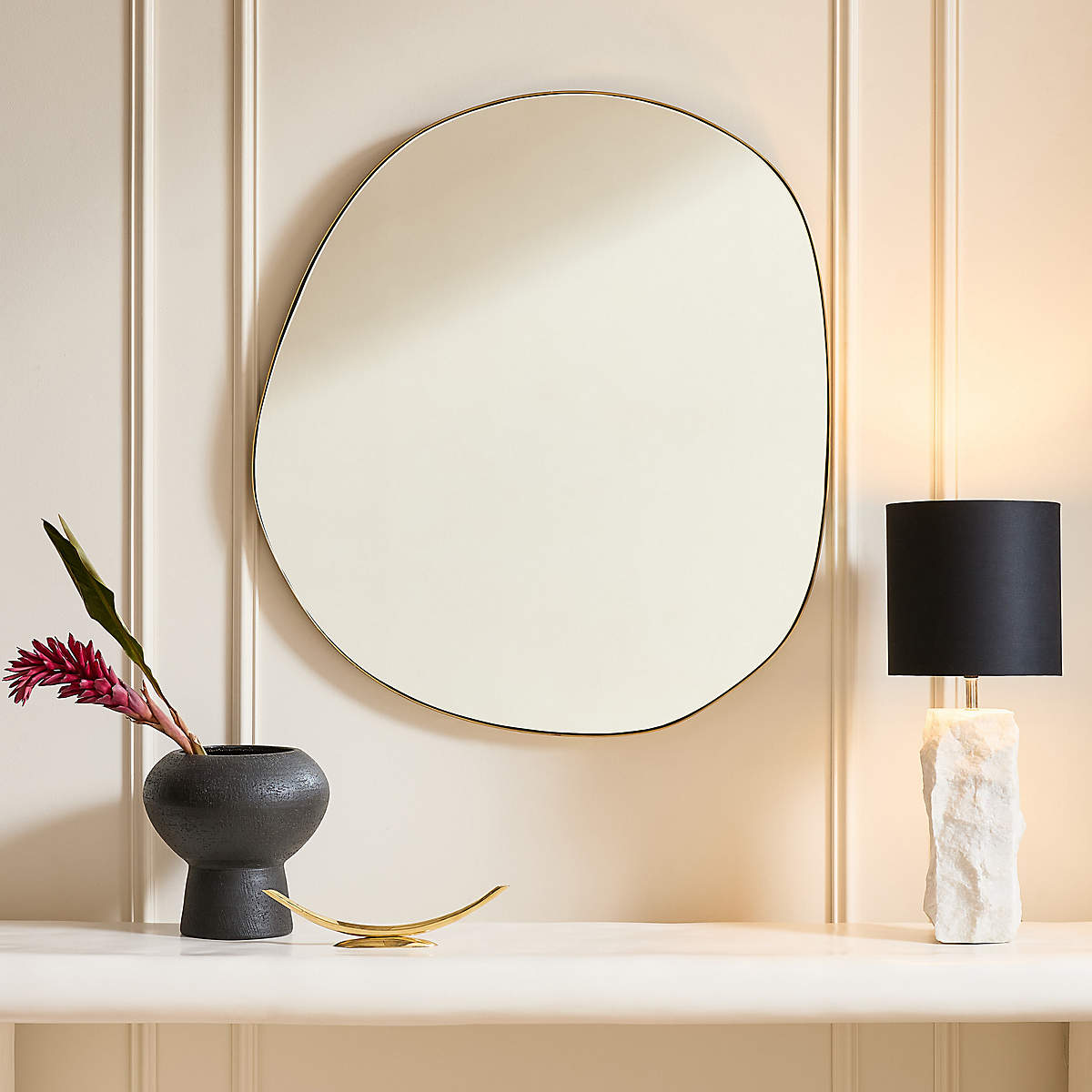 Raw Marble Table Lamp