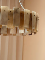 San Marco Tobacco Alabaster Chandelier