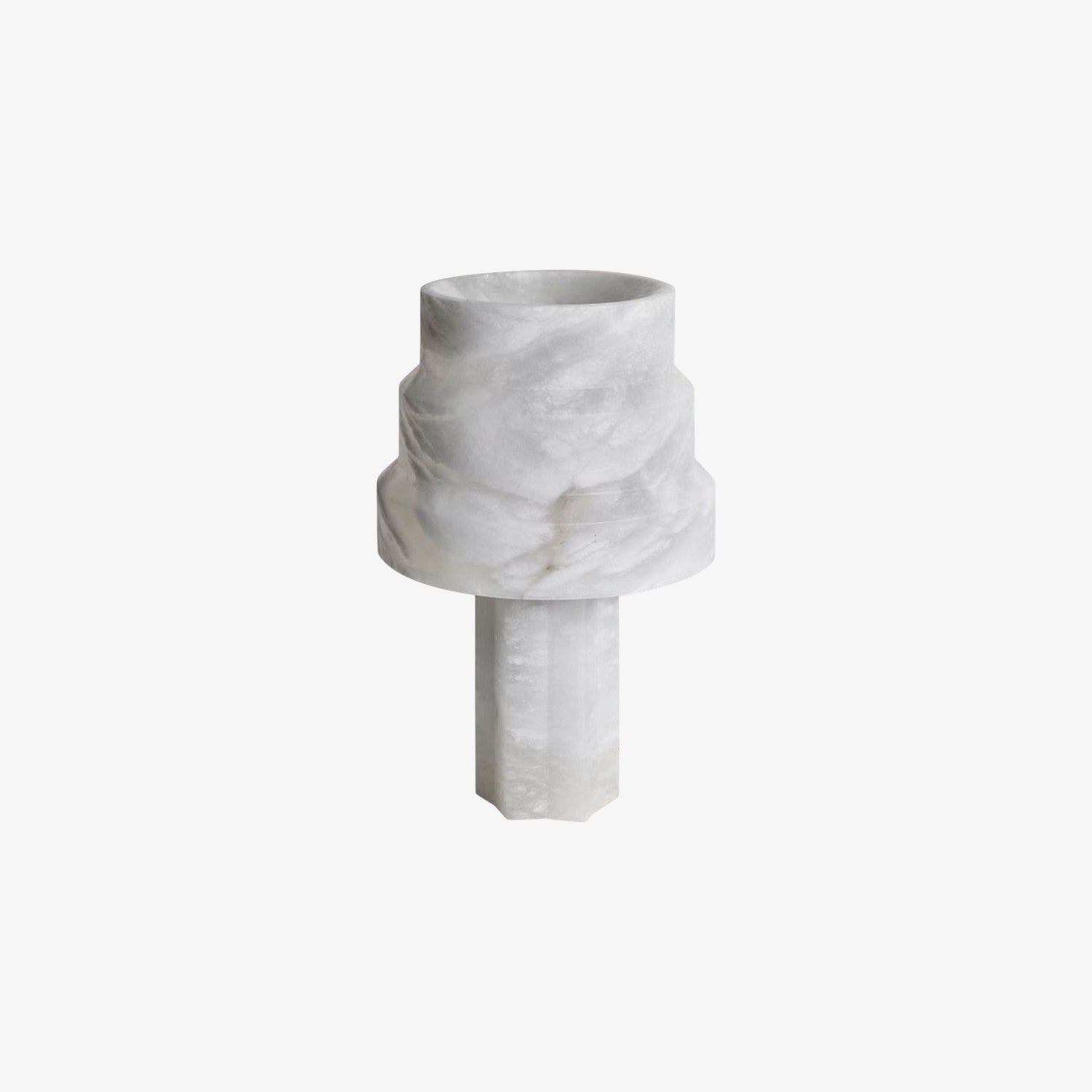 Scale Alabaster Table Lamp