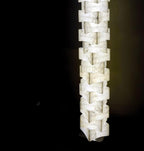 Alva Stacked Alabaster Floor Lamp