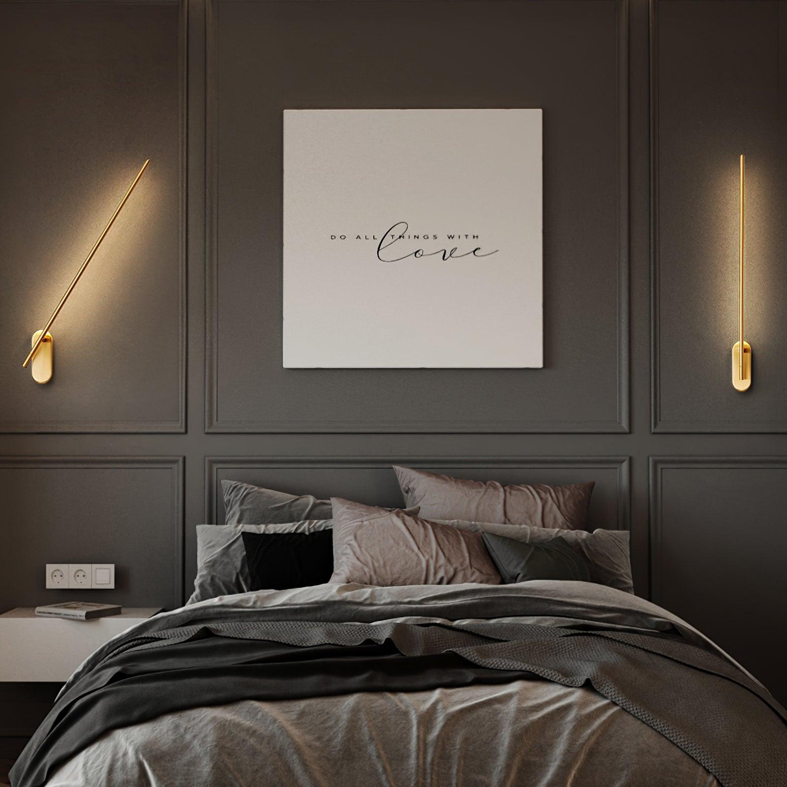 Linnen Rod Wall Sconce