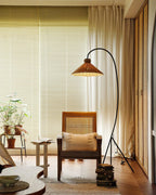 Swan Woven Floor Lamp