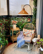 Swan Woven Floor Lamp