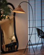 Swan Woven Floor Lamp