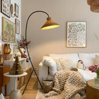 Swan Woven Floor Lamp