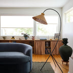 Swan Woven Floor Lamp