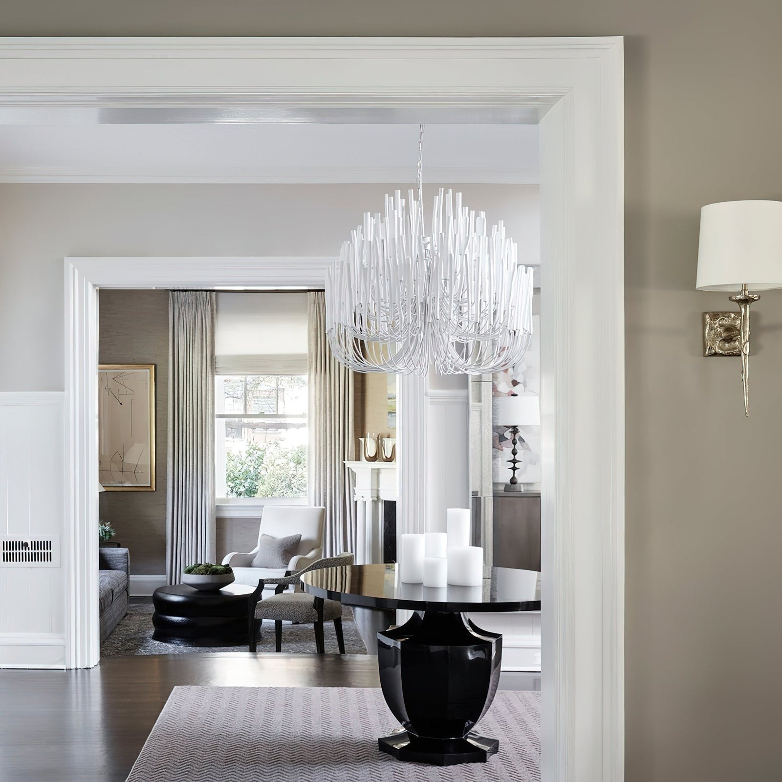 StainedWood Forest Chandelier
