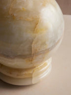 Turned Onyx Table Lamp